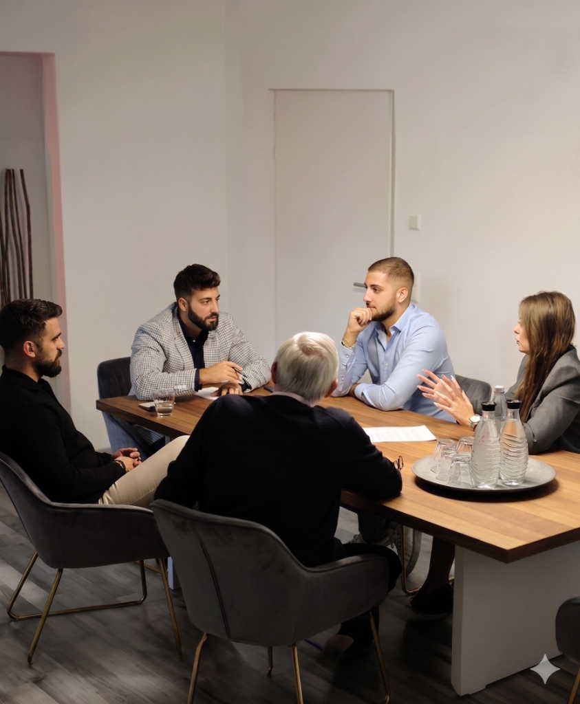 Das Gründer-Team von Ravida im Beratungsgespräch